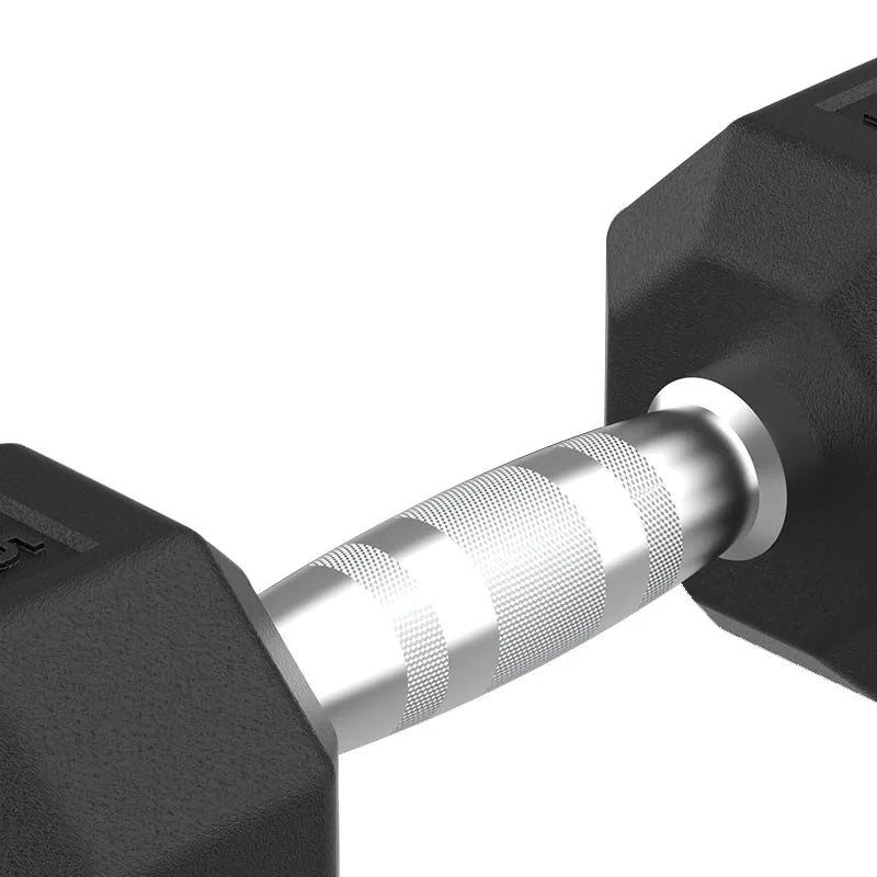 35LBS Hexagonal Rubber Dumbbells